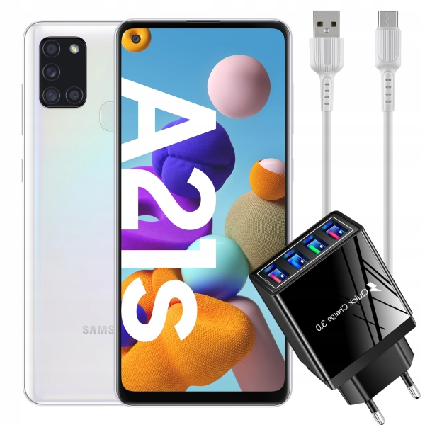 Smartfon Samsung Galaxy A21s 3 GB / 32 GB 4G (LTE) biały KLASA A+ REAL FOTO