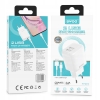 BWOO Ładowarka sieciowa 2x USB 2,4A 12W + kabel USB-C 100cm BIAŁA