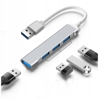 HUB rozdzielacz portu USB 4 porty 4 w 1 aluminiowy idealny do laptopa HUB rozdzielacz portu USB 4 porty 4 w 1 aluminiowy idealny do laptopa