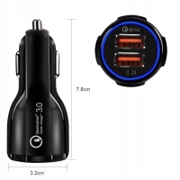 SZYBKA ŁADOWARKA SAMOCHODOWA QC 3.0 SZYBKA ŁADOWARKA SAMOCHODOWA QC 3.0