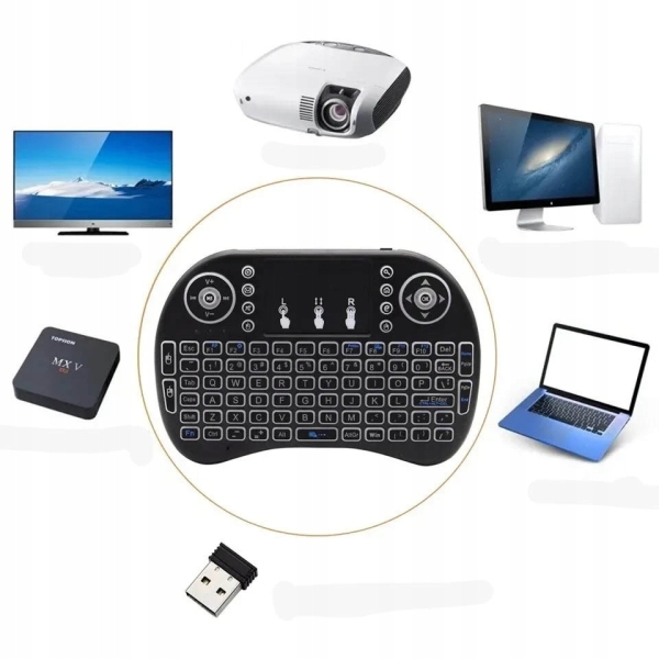 3 w 1 Klawiatura z Touchpadem Mysz Pilot Kompaktowa przenośna BLUETOOTH