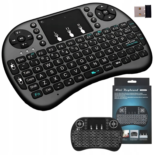 3 w 1 Klawiatura z Touchpadem Mysz Pilot Kompaktowa przenośna BLUETOOTH