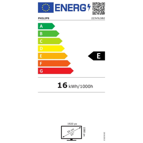Monitor LED Philips 223V5LSB2 21,5 