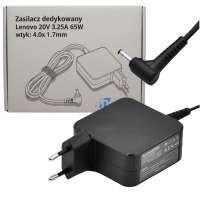 Zasilacz do Laptopa Lenovo 65W 20V 3.25A Wtyk 4.0x1.7mm Ładowarka Mocna Zasilacz do Laptopa Lenovo 65W 20V 3.25A Wtyk 4.0x1.7mm Ładowarka Mocna