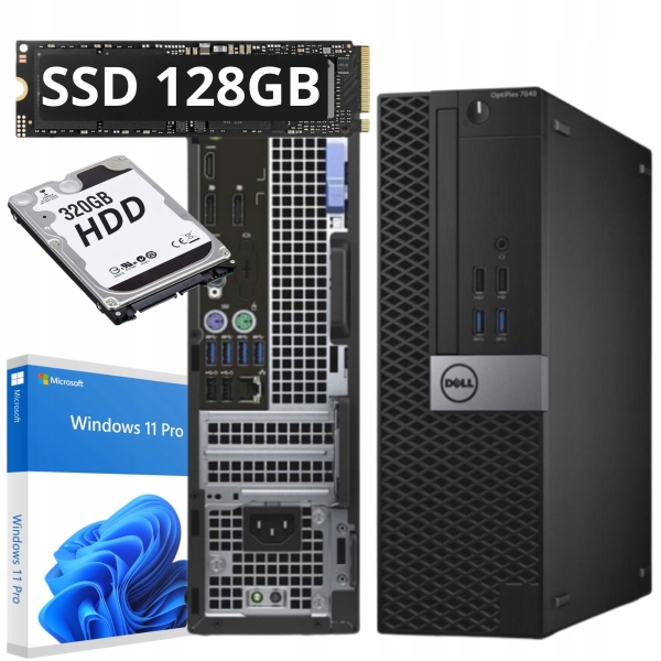 Dell OptiPlex 5040 / i5-6500 / 8GB RAM / 128GB SSD + 320GB Windows 11 HDMI